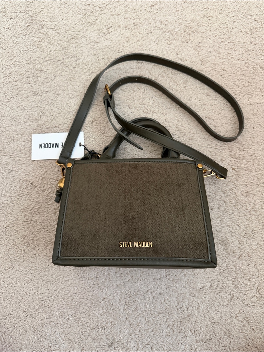 Steve Madden Olive Green Satchel
